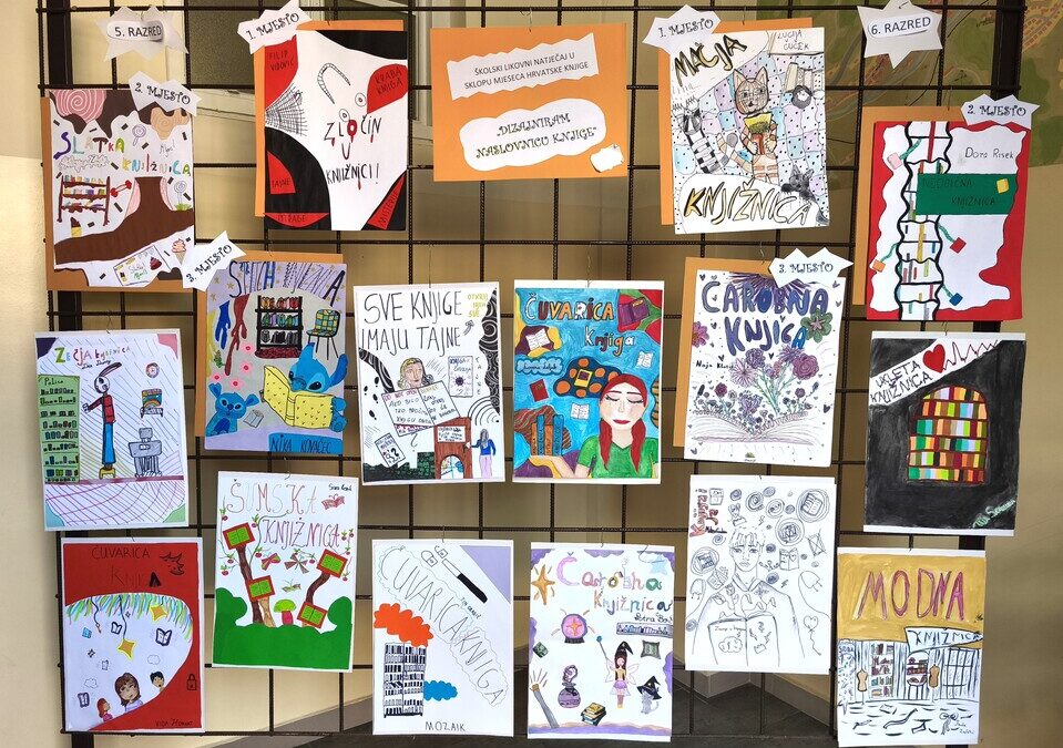 Završen likovni natječaj „NACRTAJ KNJIGU KOJA PRIČA“