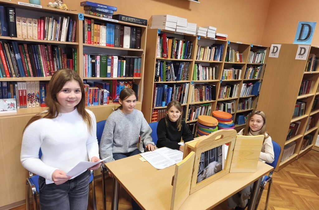 Prvašići upoznali školsku knjižnicu i uživali u kamišibaju